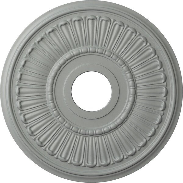 Ekena Millwork Melonie Ceiling Medallion (Fits Canopies up to 6 3/8"), 16"OD x 3 5/8"ID x 3/4"P, Primed White CM16ML - main